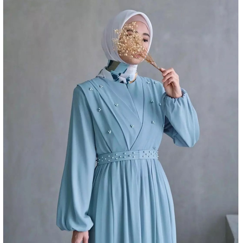 Mutiara dres - dress gamis modern mutiara / dress modern busui friendly / dress model terbaru 2023 / dress modern kekinian / dress model korea / dress model terbaru / dress model belanda / dress modis / dress modern kondangan / dress remaja kekinian