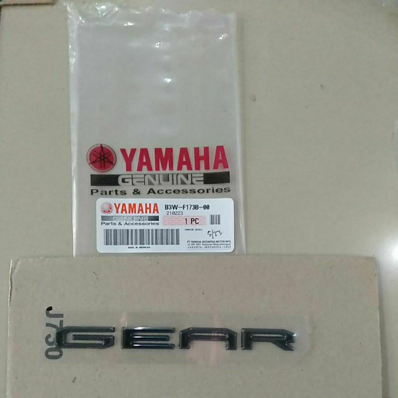 EMBLEM YAMAHA GEAR 125 ORIGINAL