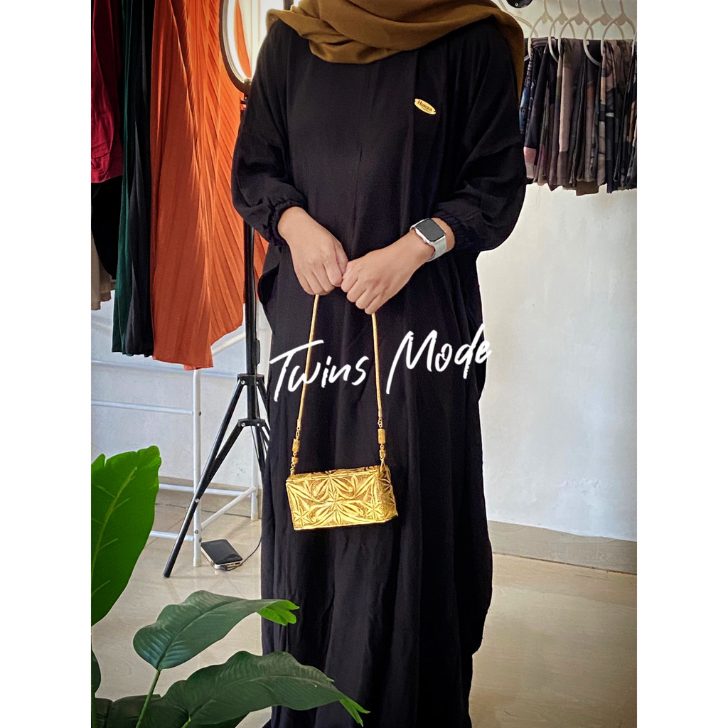 Tas premium Bag Seperti Tas Para Sultan Wanita Emas bahan tembaga krum / lapis emas asli handmade