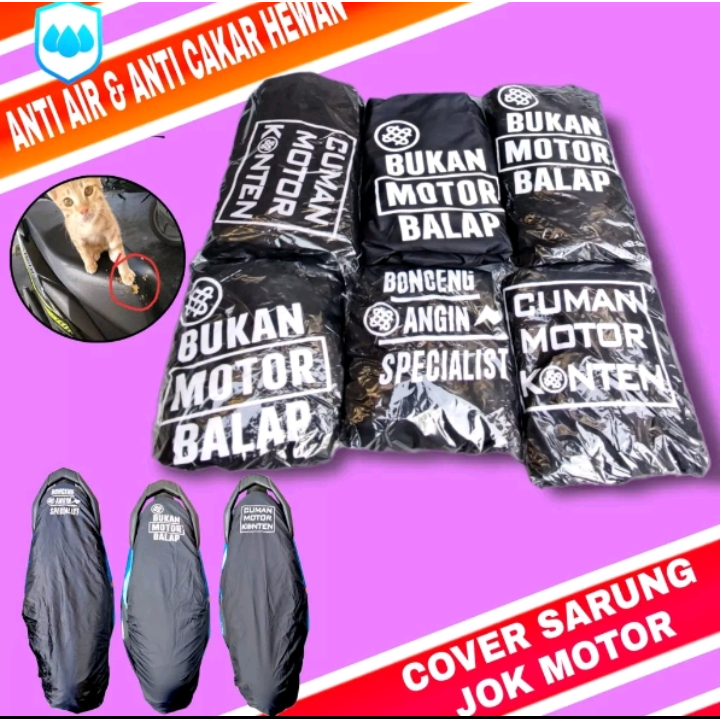 Cover Jok Motor/Sarung Jok Motor Anti Kucing dan air