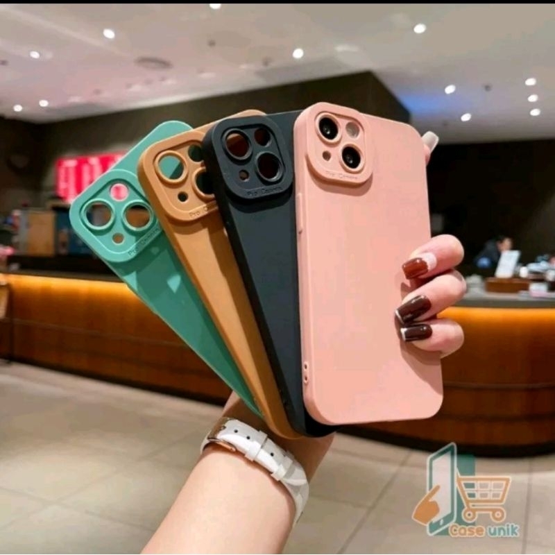 Soft case/slikon terbaru type Hp Samsung A6 2018 macaron pro camera/kamera