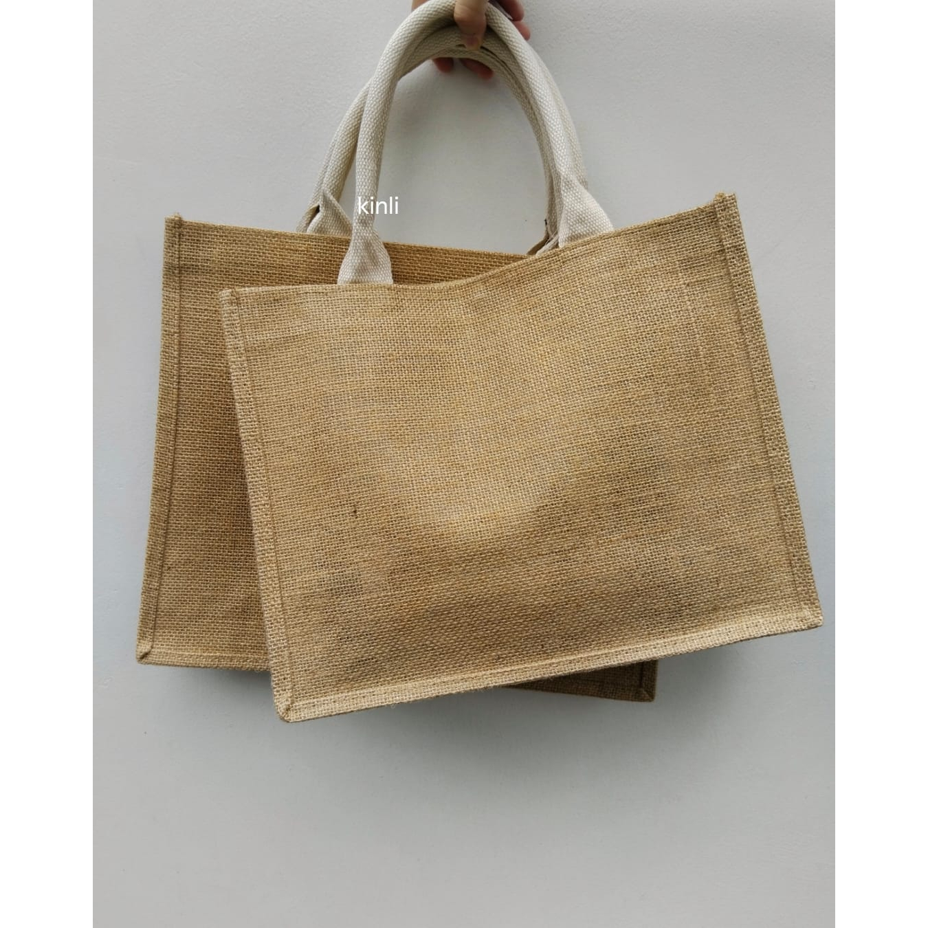 jute tote bag organic natural fibre material eco friendly tas goni