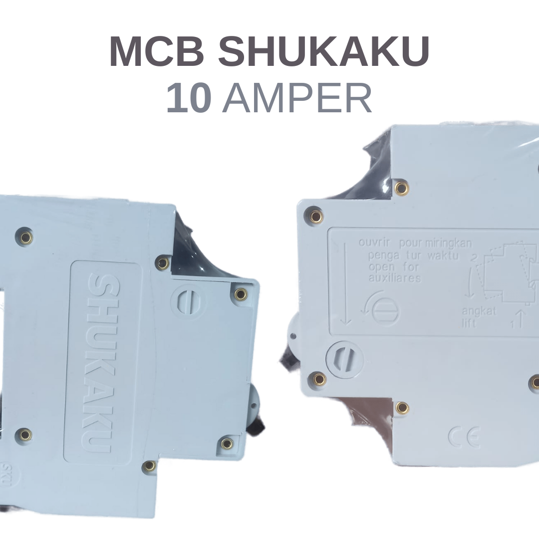 MCB 10A SHUKAKU MCB 10 AMPERE SAKLAR LISTRIK 1 PHASE MCB SHUKAKU 10A