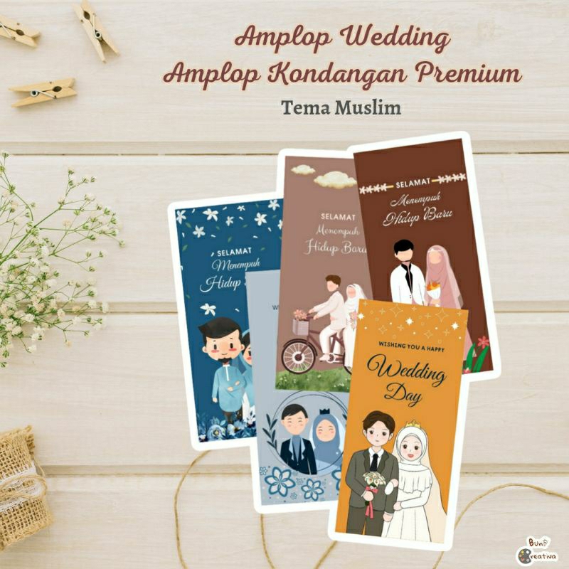 

Amplop Kondangan Premium-Amplop Wedding Custom- Amplop Kondangan Lucu Unik - Tema Muslim