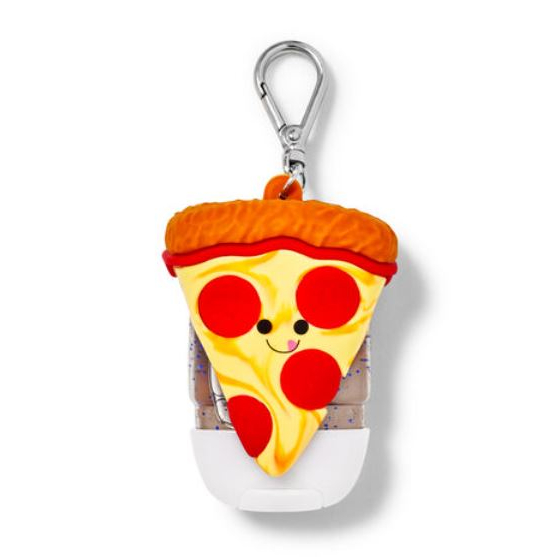 Happy Pizza Slice Pocketbac Holder - BBW Ori Bath &amp; Body Works Hand Sanitizer
