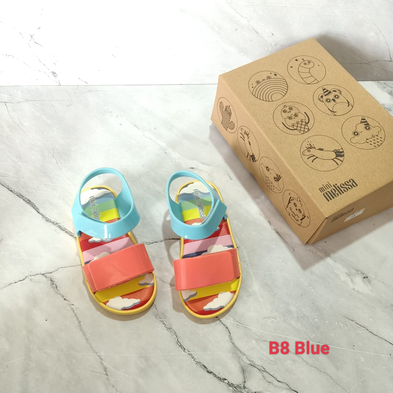 Sandal Sepatu Anak Mels M32/B8 Pelangi