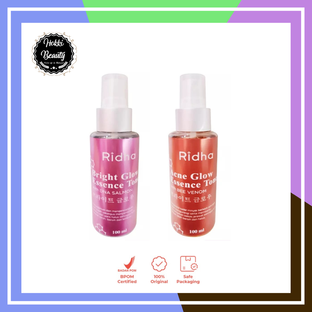 RIDHA Glow Essence Toner BRIGHT - TONER ACNE - REMOVER