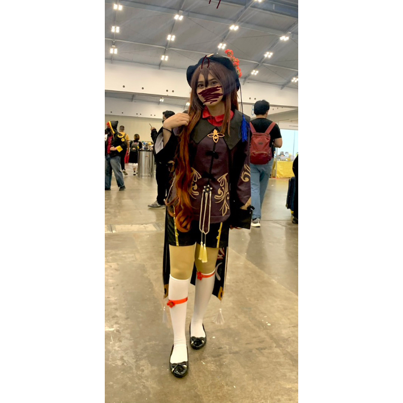 Costume Cosplay Hu Tao Genshin Impact fullset ukuran M