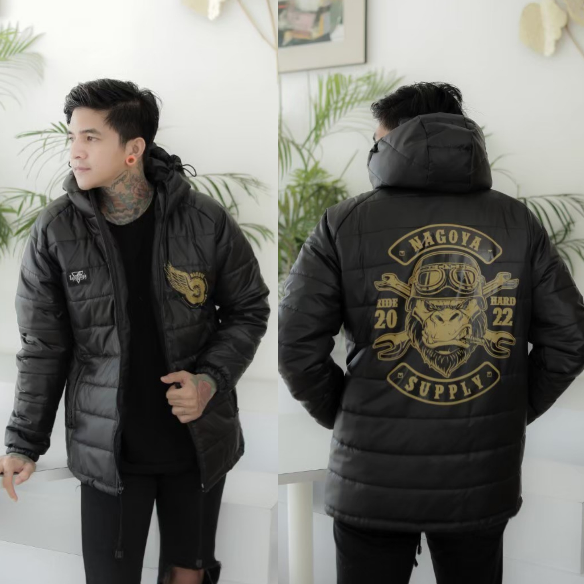 Jaket Puffer Parasut Pria Wanita  Tebal Original Distro Nagoya - Jacket Musim Dingin Premium Terkini