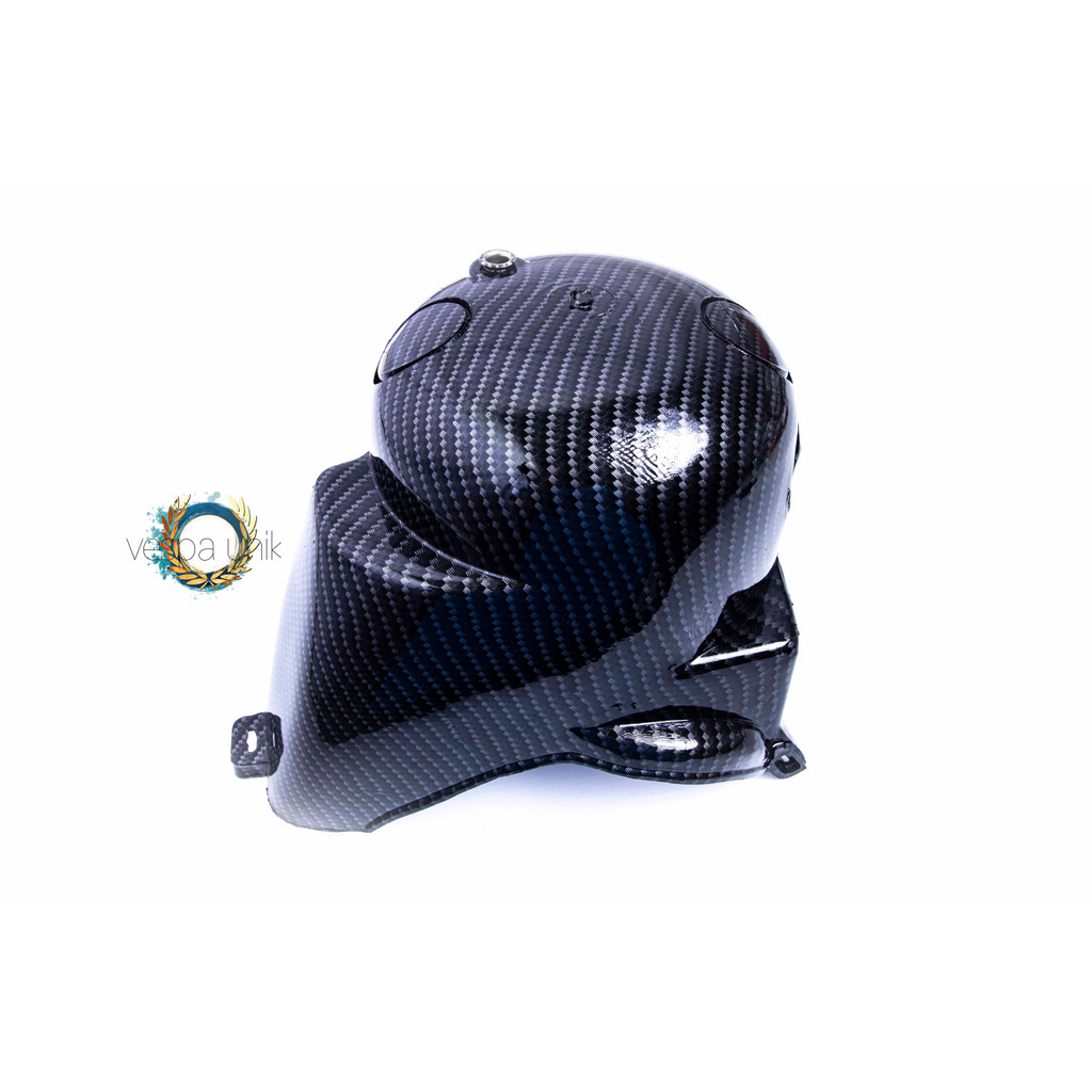 Tutup Boring Vespa PX Motif Karbon Carbon
