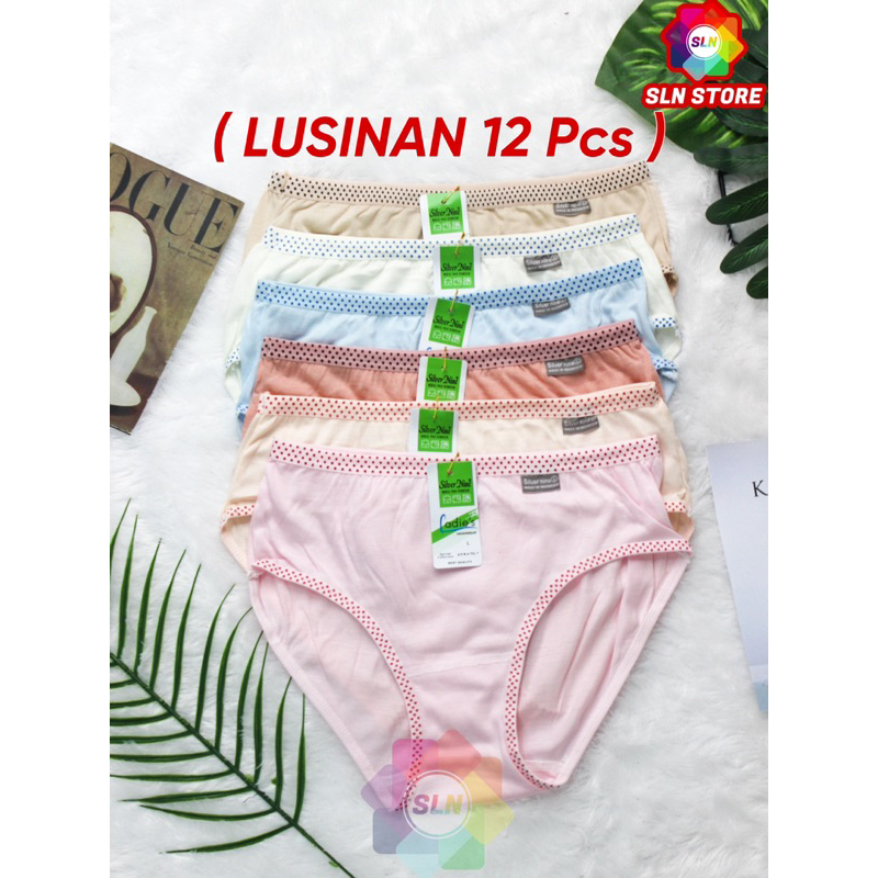 ( 12 Pcs ) Celana Dalam Wanita SILVERNINE 902 CD PEREMPUAN LUSINAN GROSIR