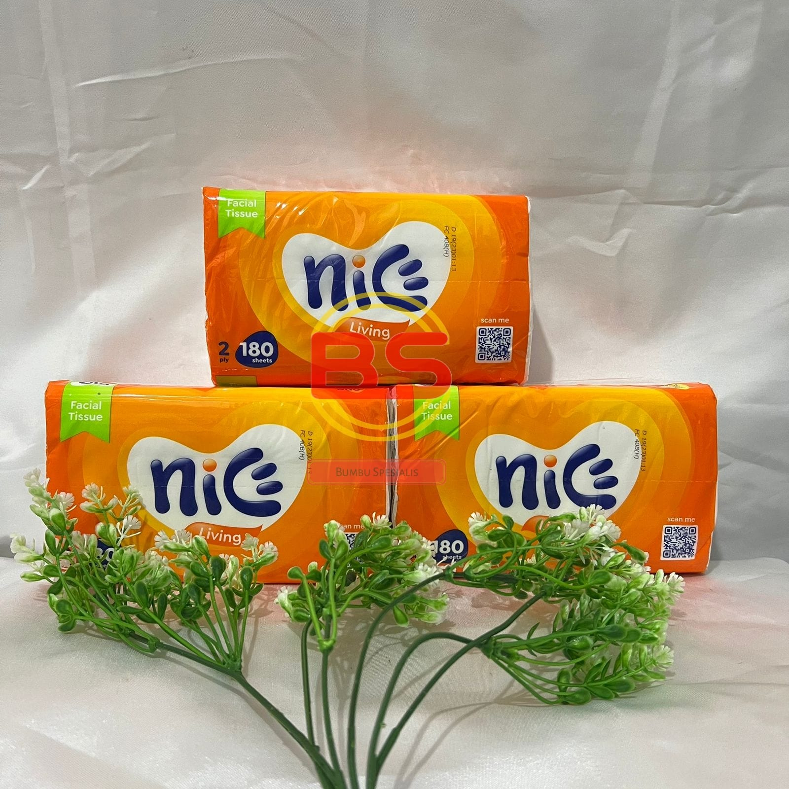 Tissue Nice Facial 180 Sheets All Varian - 2Ply