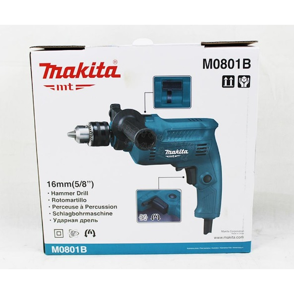 Makita M0801B Bor Tangan 16 Mm Mesin Bor Beton Besi 16mm / Electric Impact Drill 16 mm Bor Tembok Beton Kayu Besi Listrik