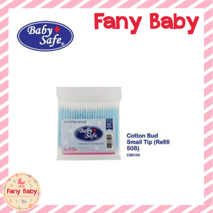 BABY SAFE COTTON BUDS PLASTIC S REFILL 50 / CB9136