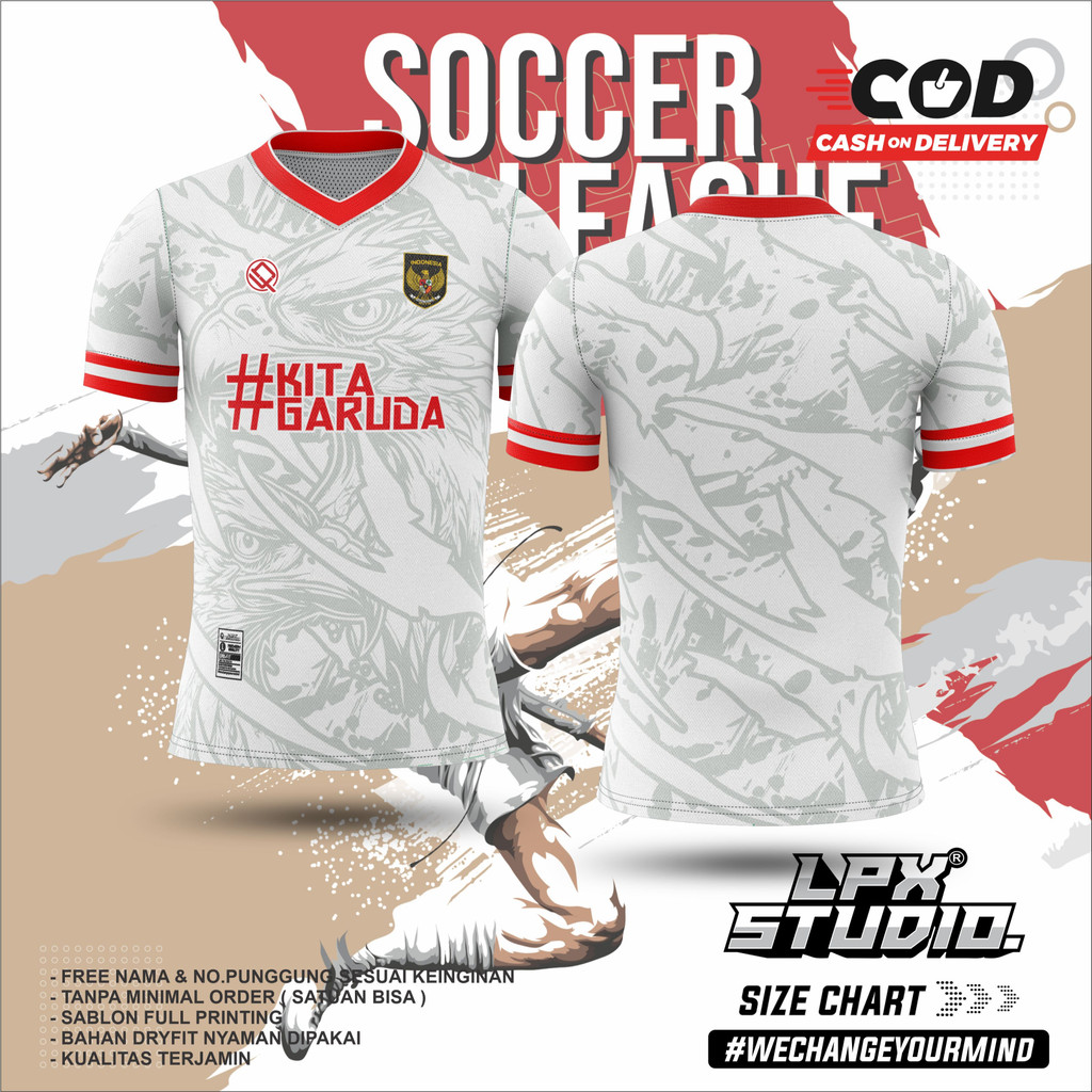 Jersey Timnas Indonesia 2023 Kita Garuda Edition Free Name Set Custom