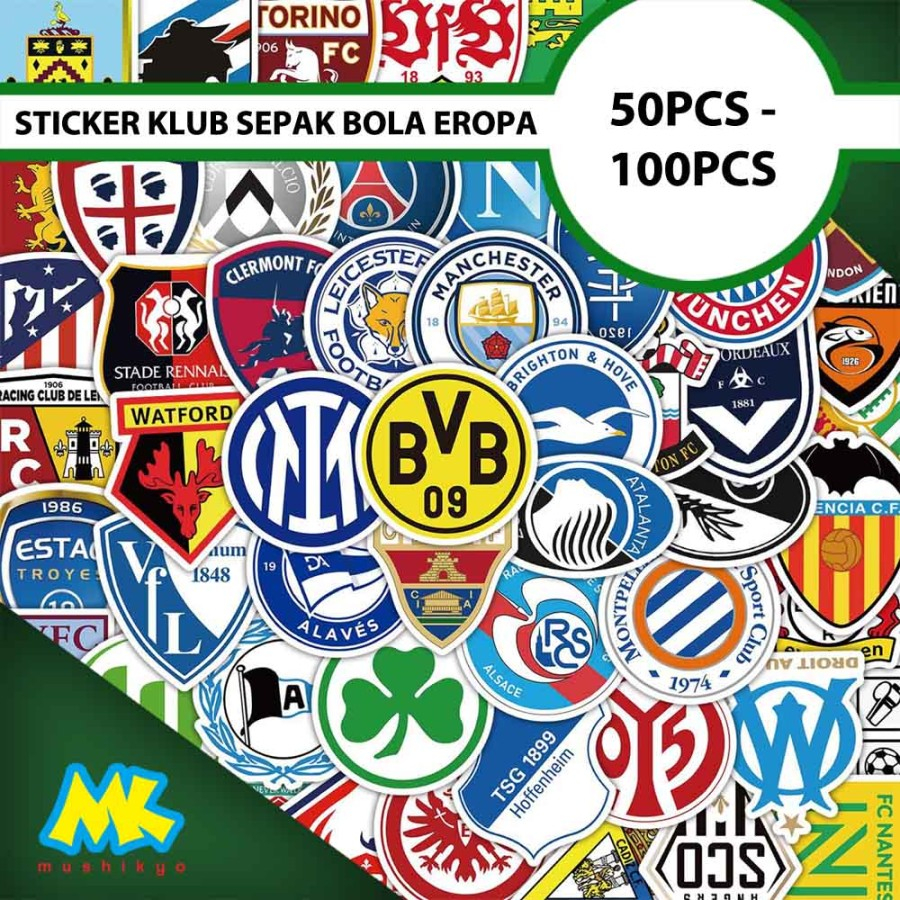 Sticker Club Bola Liga Champion Eropa