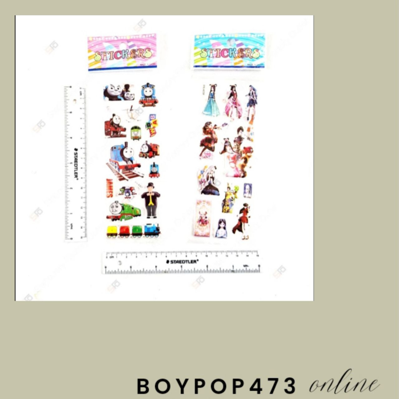 

sticker PVC 3D untuk diary book tumblr sticker satuan untuk anak - netral