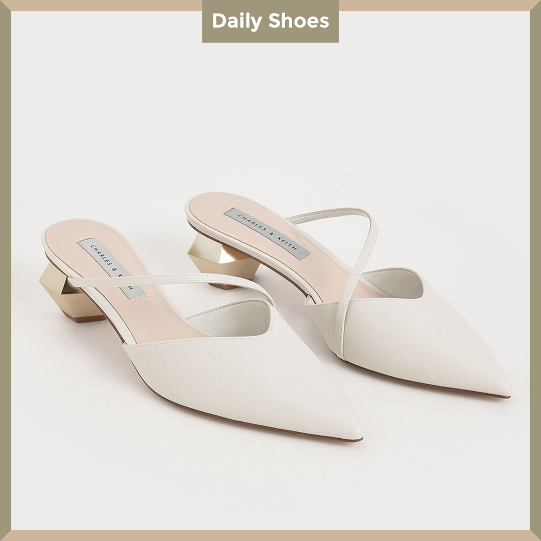 Sepatu CK 416 White / Sandal Wanita Import Heels 3cm Elegan dan Stylish cocok untuk Kondangan Pesta Wisuda Hangout Kualitas Premium by Dailyshoes_id