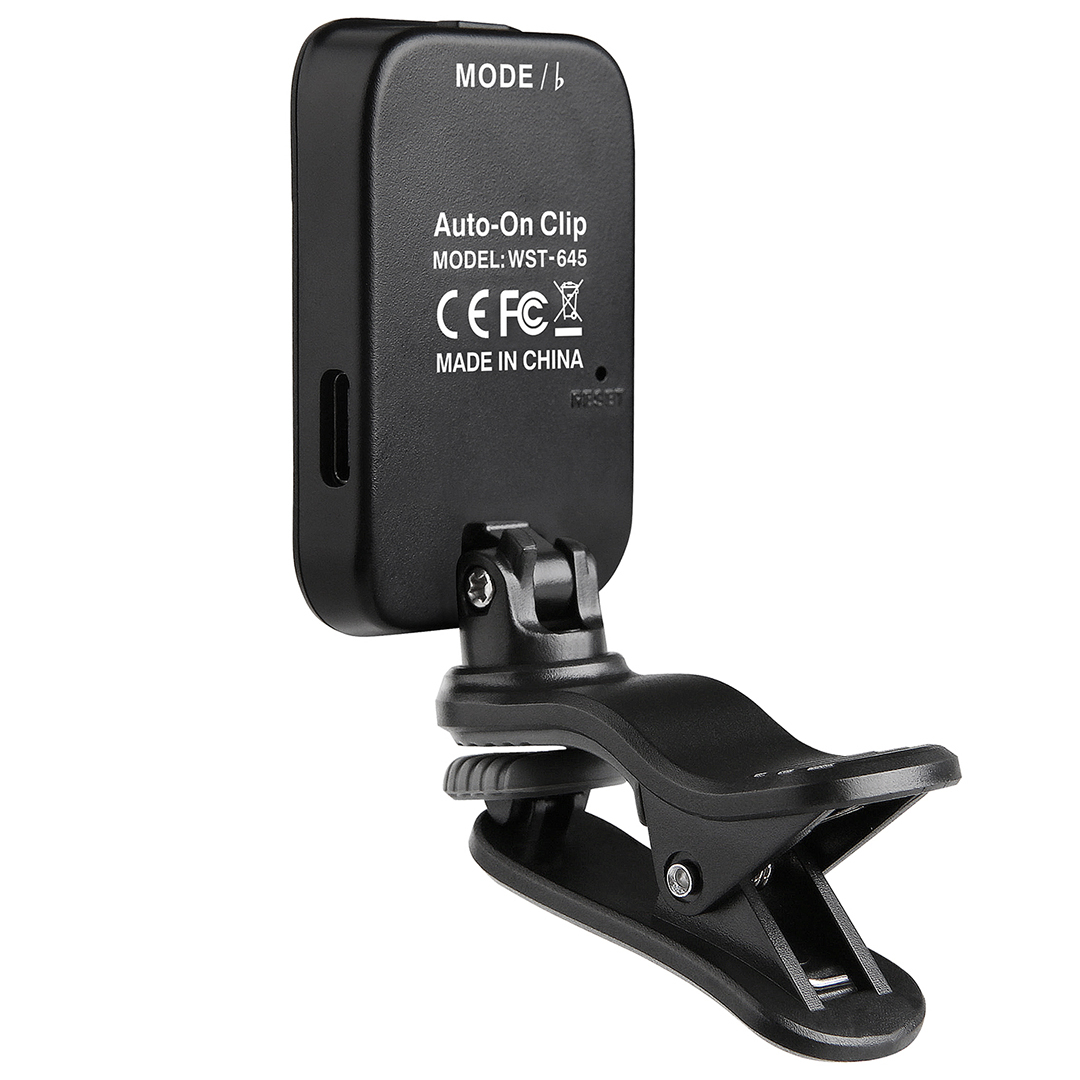 Cherub WST-645 Rechargeable Auto-On Clip Tuner