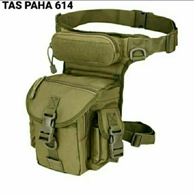 tas paha/pinggang pria import 614 tas pinggang/paha 614 tactical army import WSS