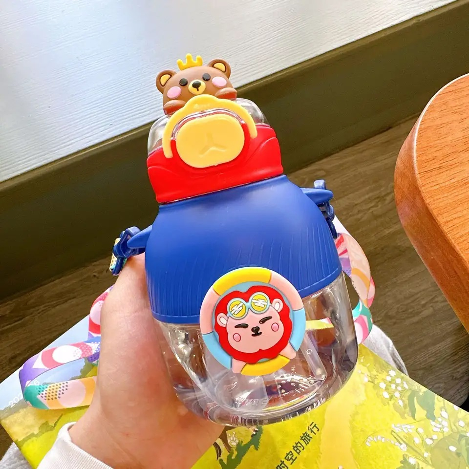 BOTOL AIR MINUM ANAK KARTUN LUCU TALI PANJANG HX 278 TERBARU