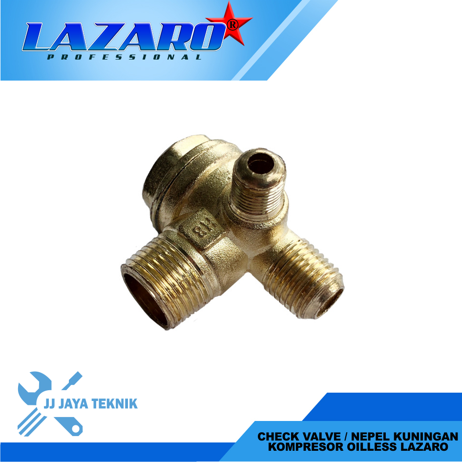 Check Valve / Nepel Kuningan Kompresor Oiless LAZARO