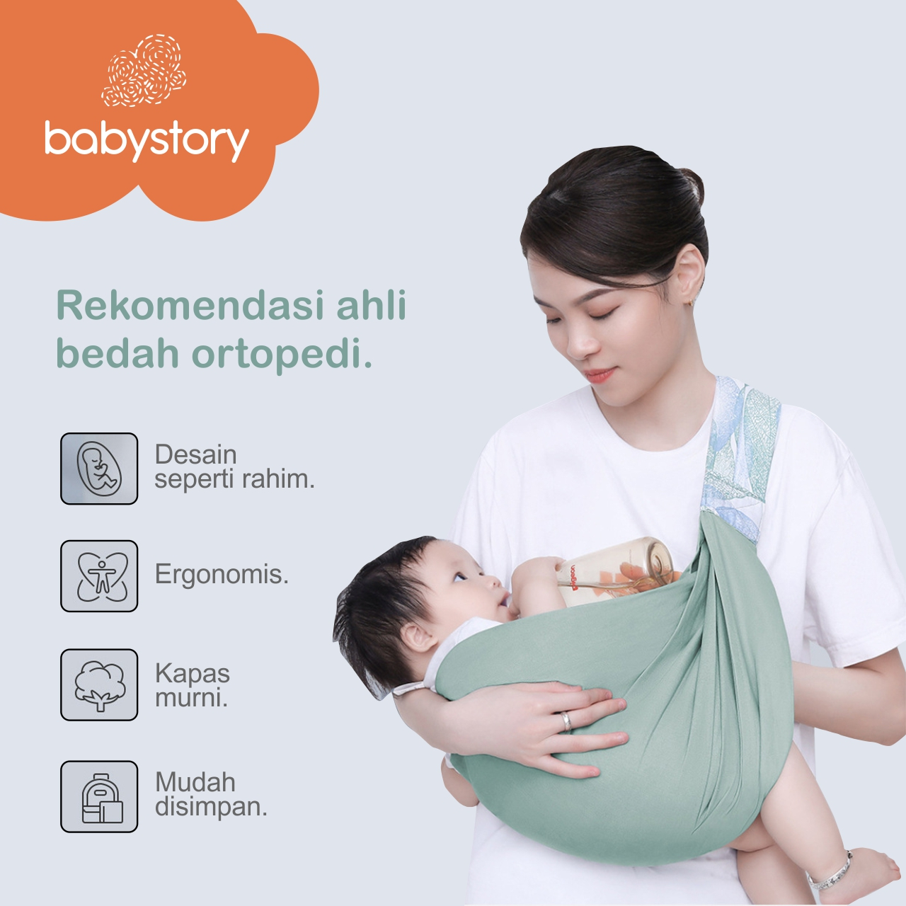 Gendongan bayi gendongan casual gendongan samping gendongan Sling Bayi Depan Shape Cocok gendongan M shape gendongan bayi gendongan