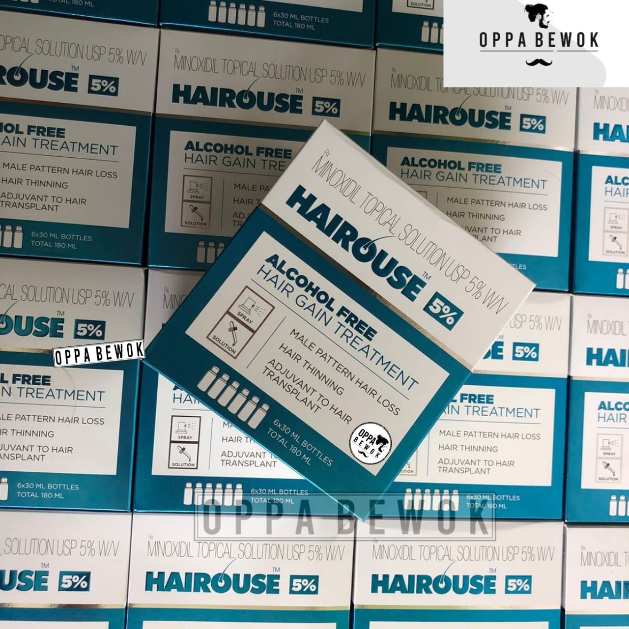 Grosir 1 Box Hairouse Minoxidil 5% Penumbuh Rambut dan Brewok