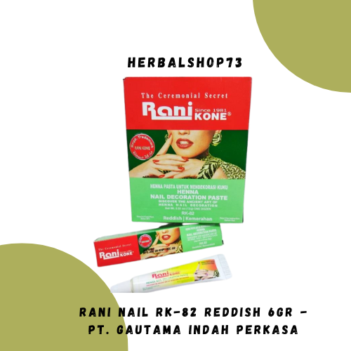 Rani Kone RK-82 Merah Buat Kuku - Rani Kone Merah - Pacar Kuku Merah