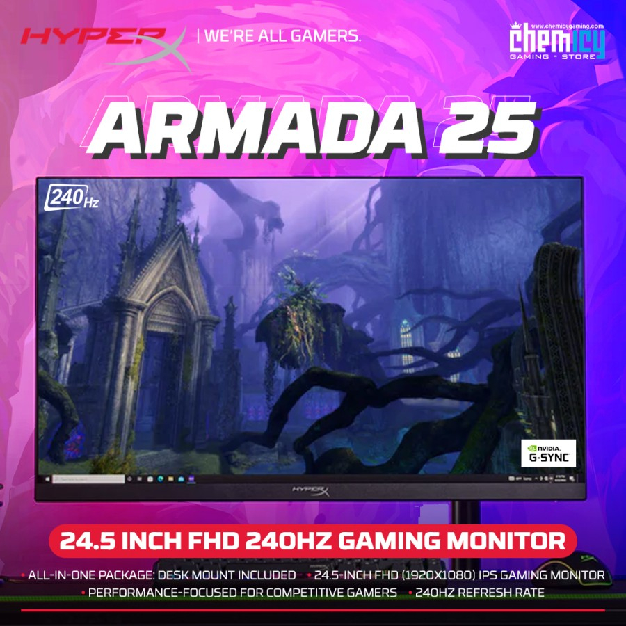 HyperX Armada 25 Inch 240Hz FHD Gaming Monitor