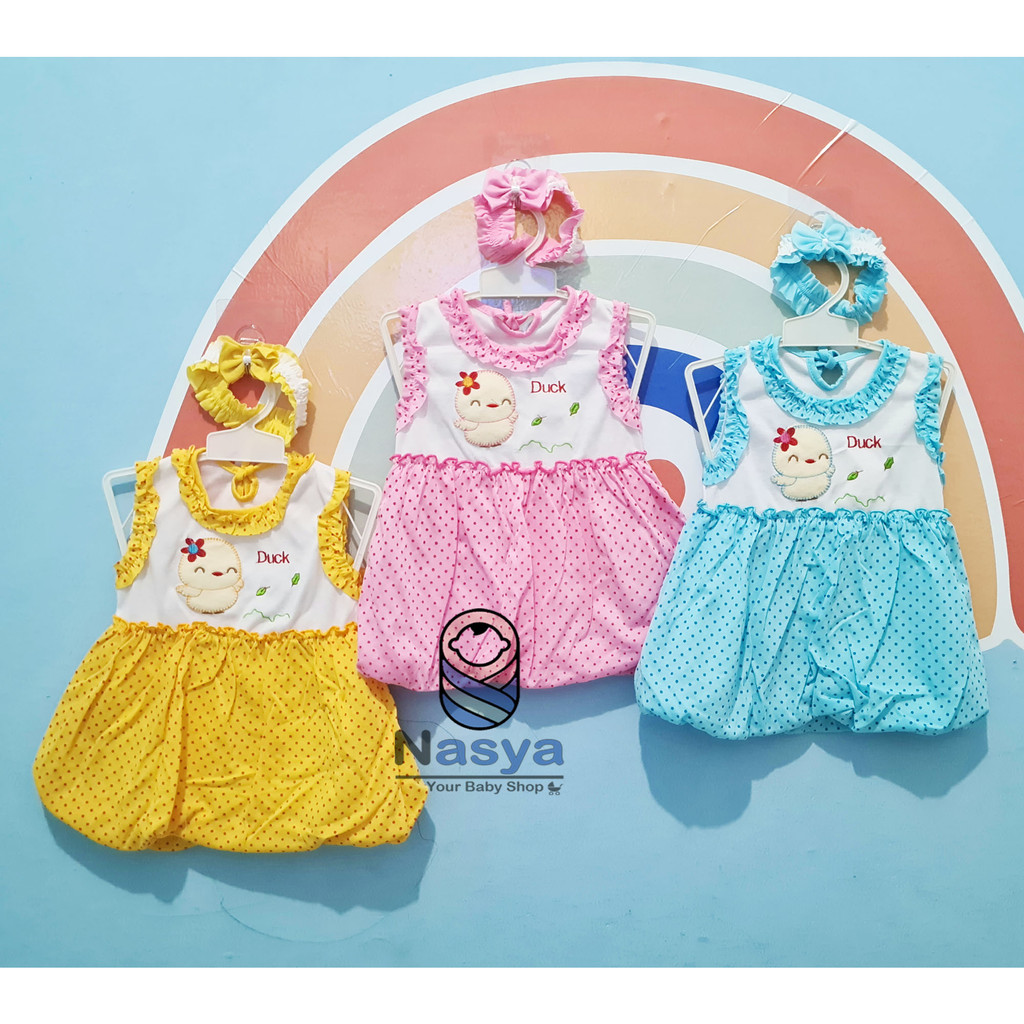 [P-014] Dress Bayi Perempuan 0-6 m / Setelan Bayi Perempuan