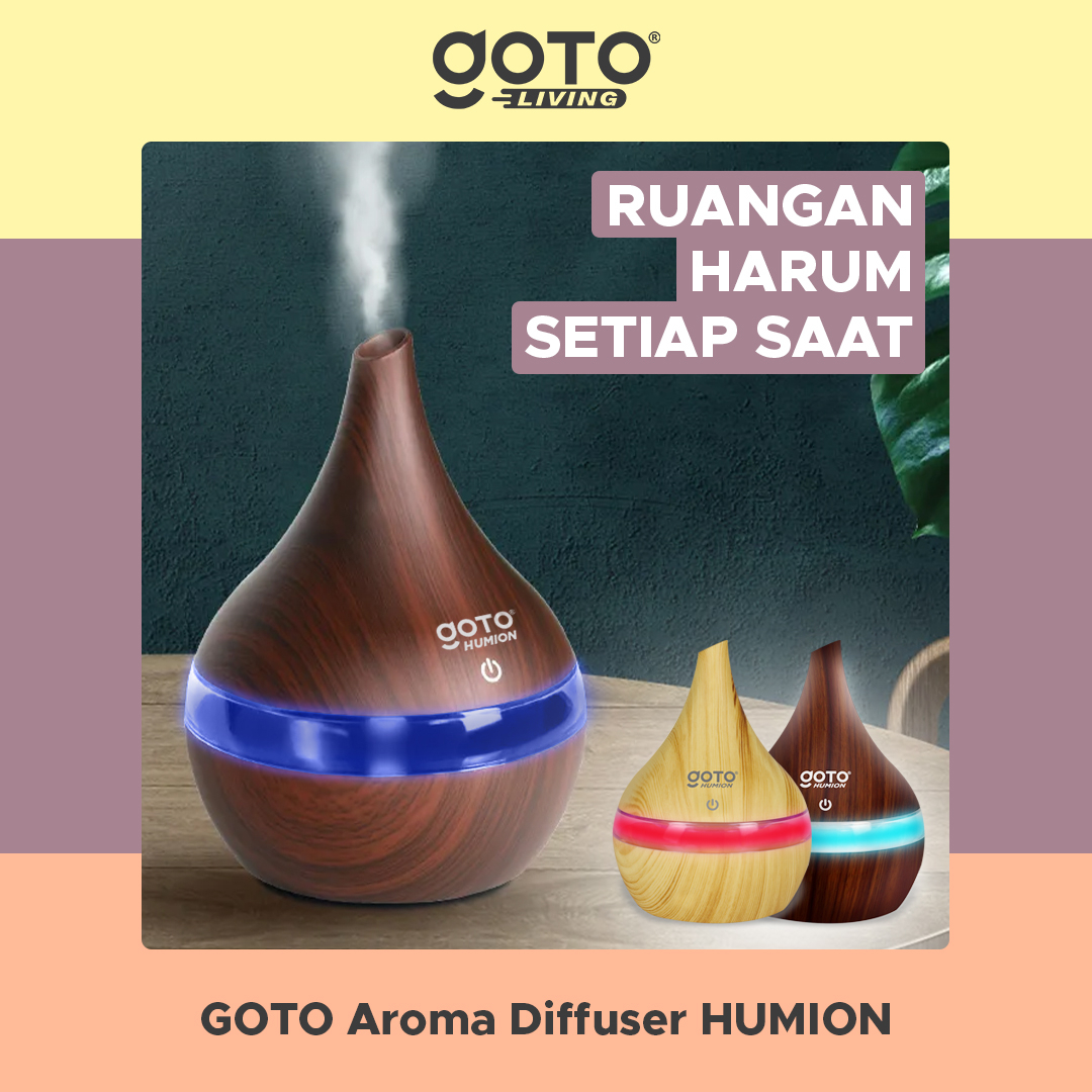Goto Humion Humidifier Diffuser Aroma Terapi Essential Oil Pelembab