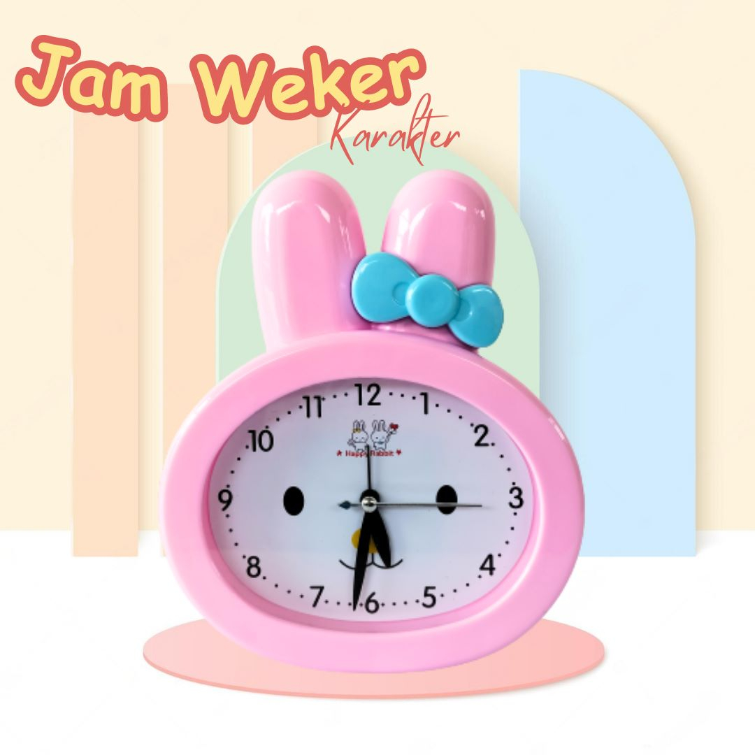 Jam Weker Anak Lucu Multifungsi Suara Hadiah Karakter Beker Alarm