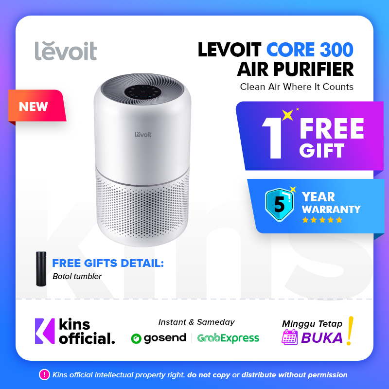 Levoit Core 300 Air Purifier HEPA Filter H13 99.9% Pembersih Udara