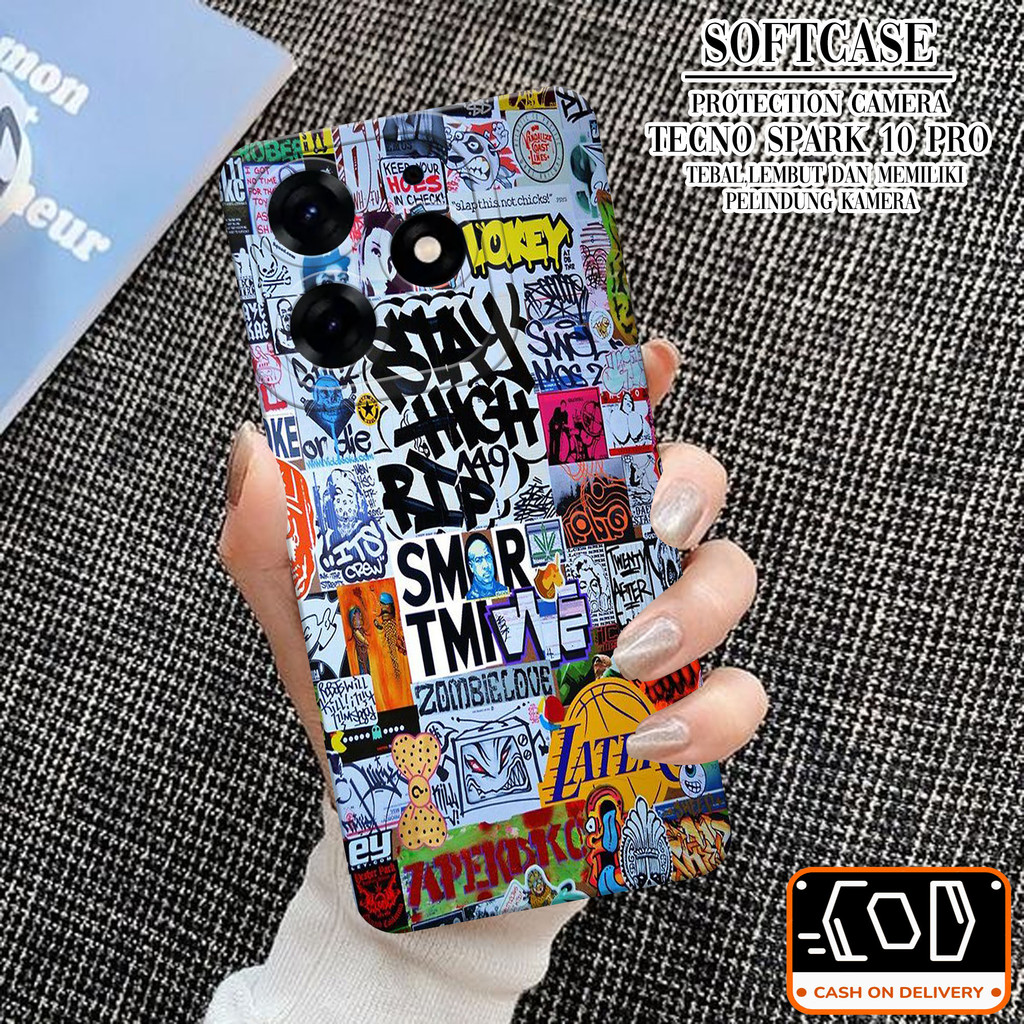 Softcase TECNO SPARK 10 PRO 2023 Soft Protection Camera Case TECNO SPARK 10 PRO 2023 Terbaru Pelindu