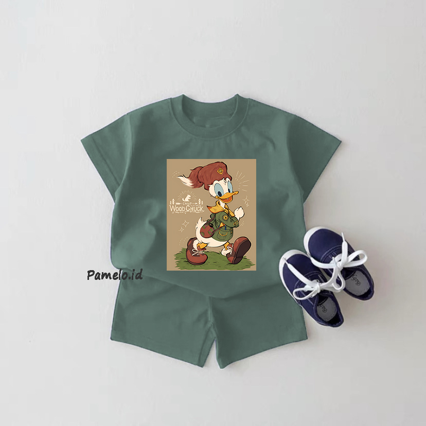 Pamelo.id Set Anak Viral / D0nal Camp / Fashion Anak / Stelan baju anak / Korea Style / Set Balita