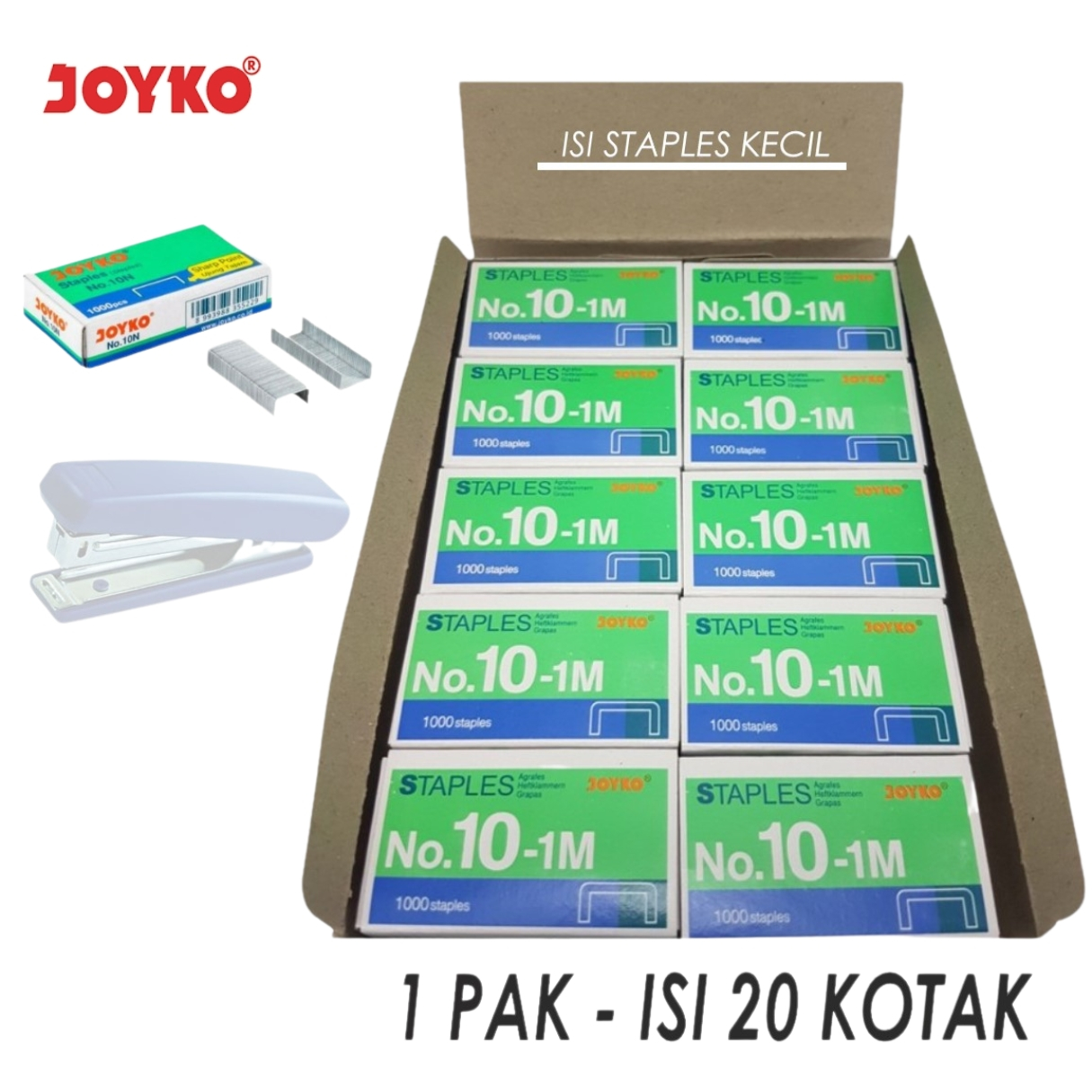 

Isi staples Kecil Refiil no 10 Joyko Termurah Per satuan (1pcs)