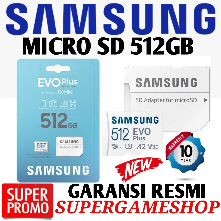 Original Micro SD 512GB - Micro SD 512GB EVO Plus Samsung MicroSD - MC 512GB