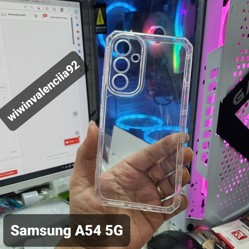 BARU TPU TEBAL [ Case KOTAK ] Samsung A14 5G A34 5G A54 5G Softcase Bening Crack/Soft Casing AirBag Anti Fall Protecth Camera/Silikon-Silicon-Silicone Glossy Transparent-Transparan Bumper KINGKONG HD SQUARE EDGE CLEAR Galaxy Original ORI Murah 5G