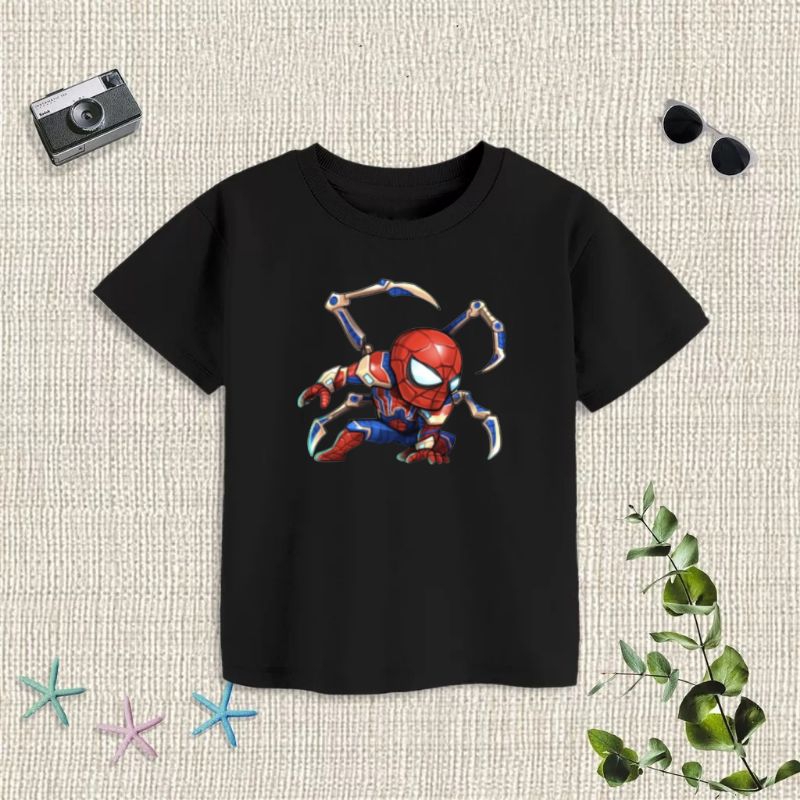 Kaos Anak Kartun Spider ( 2 - 10 Tahun ) Cewek Cowok