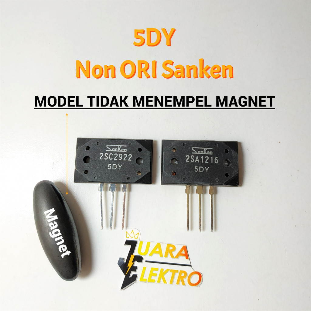 Transistor A1216/C2922 5DY NON ORI Sanken KW 2 (1 SET)