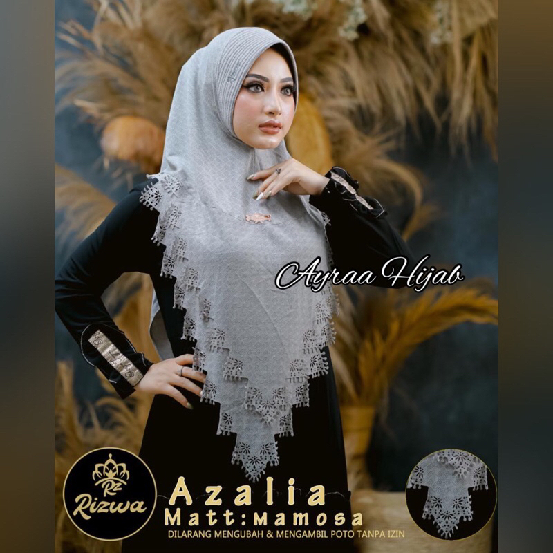 Ayraa Hijab❣️ Jilbab Instan Khimar Azalia Jersey Mamosa Original Rizwa Hijab