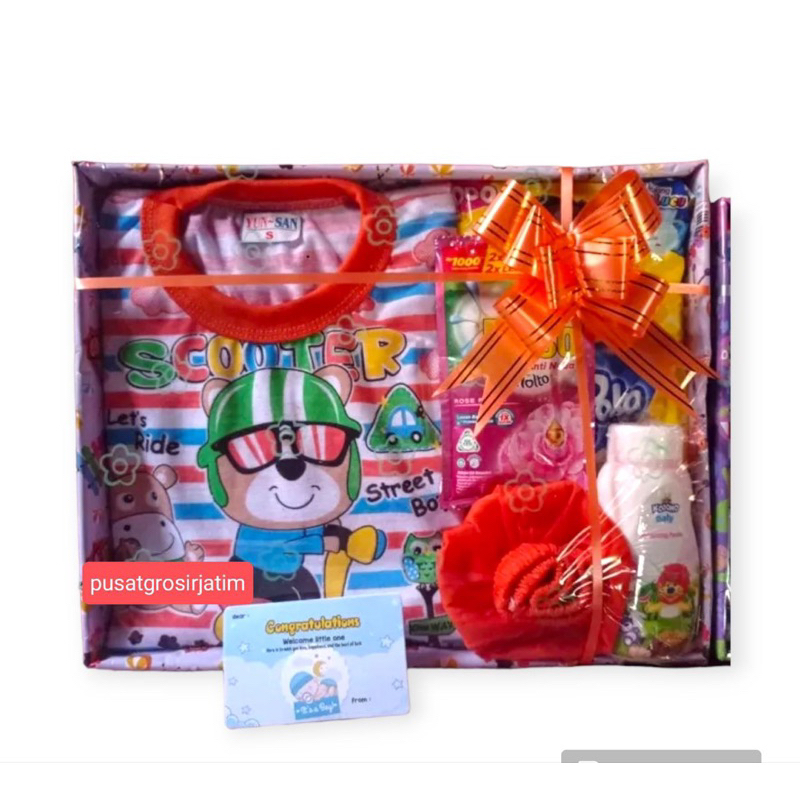 Hampers bayi newborn Kado lahiran bayi cowok Parcel bayi laki laki