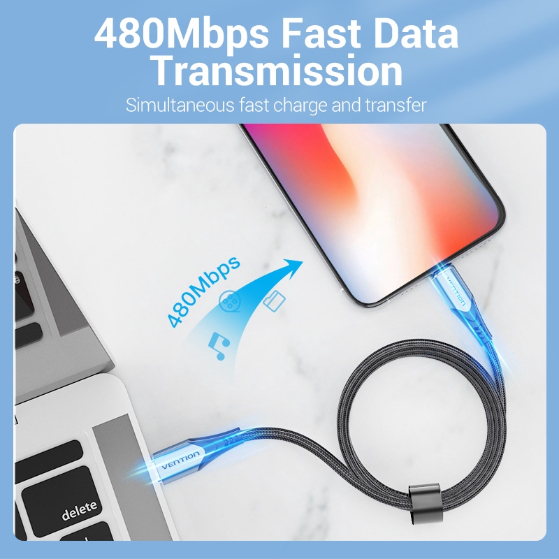 Vention MFi USB C to Lightning Kabel Data Charger 20W PD Fast Charger