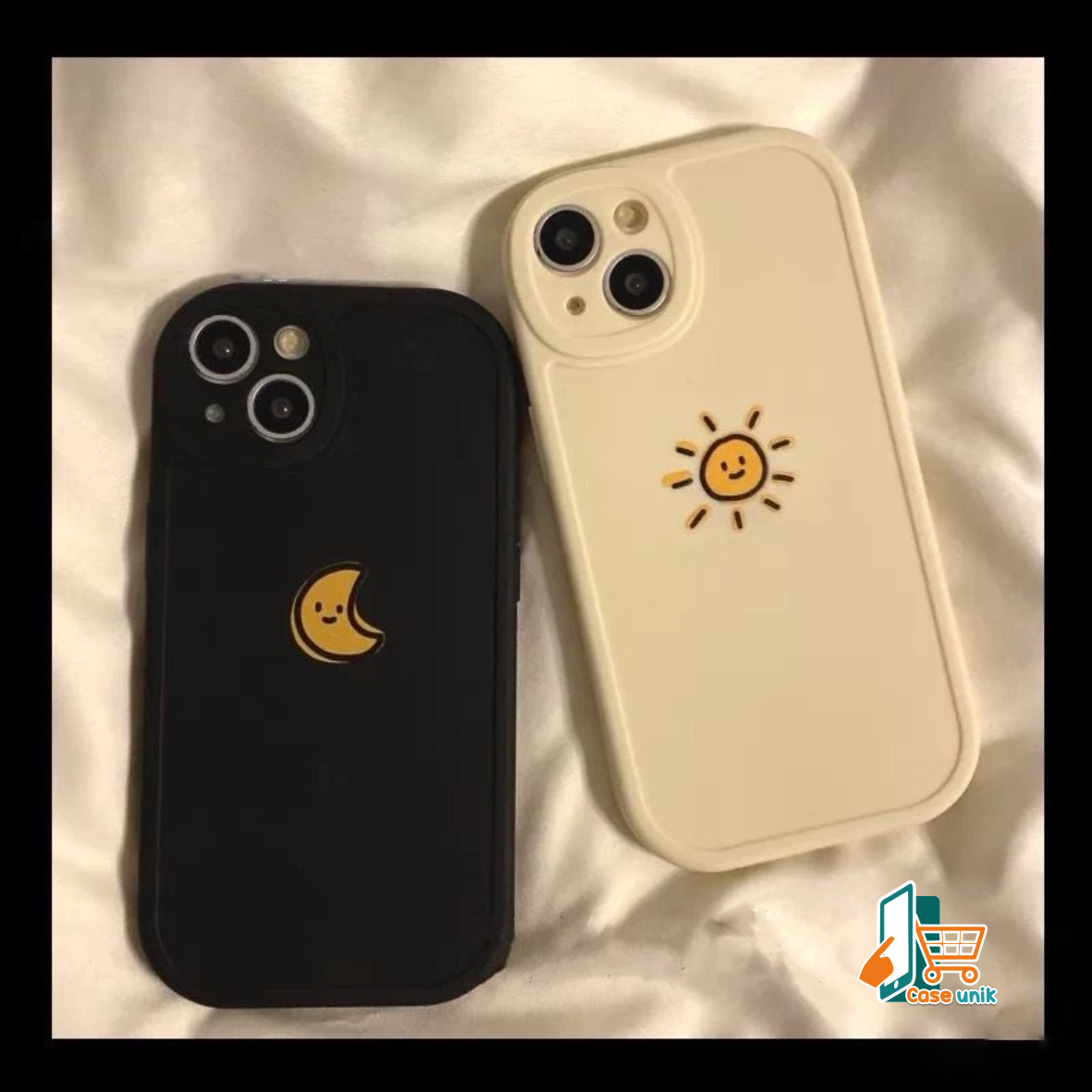 SS822 CASING SOFTCASE SILIKON COUPLES OVAL FOR IPHONE 6 7 8 6+ 7+ 8+ X XS XR XS MAX 11 12 13 14 PRO MAX PLUS CS5785