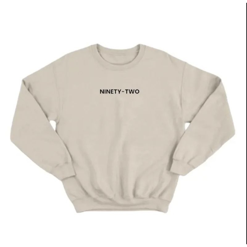 sweater crewneck Logo NINETY-TWO unisex L. XXL. 3XL. 4XL. 5XL. 6XL