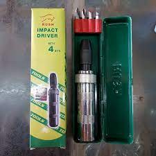 Rush Obeng Ketok Putar Set 5 Pcs Vessel Impact Screwdriver Set Box Besi Termurah Berkualitas