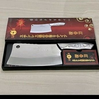 pisau daging gagang stainless parang pisau dapur
