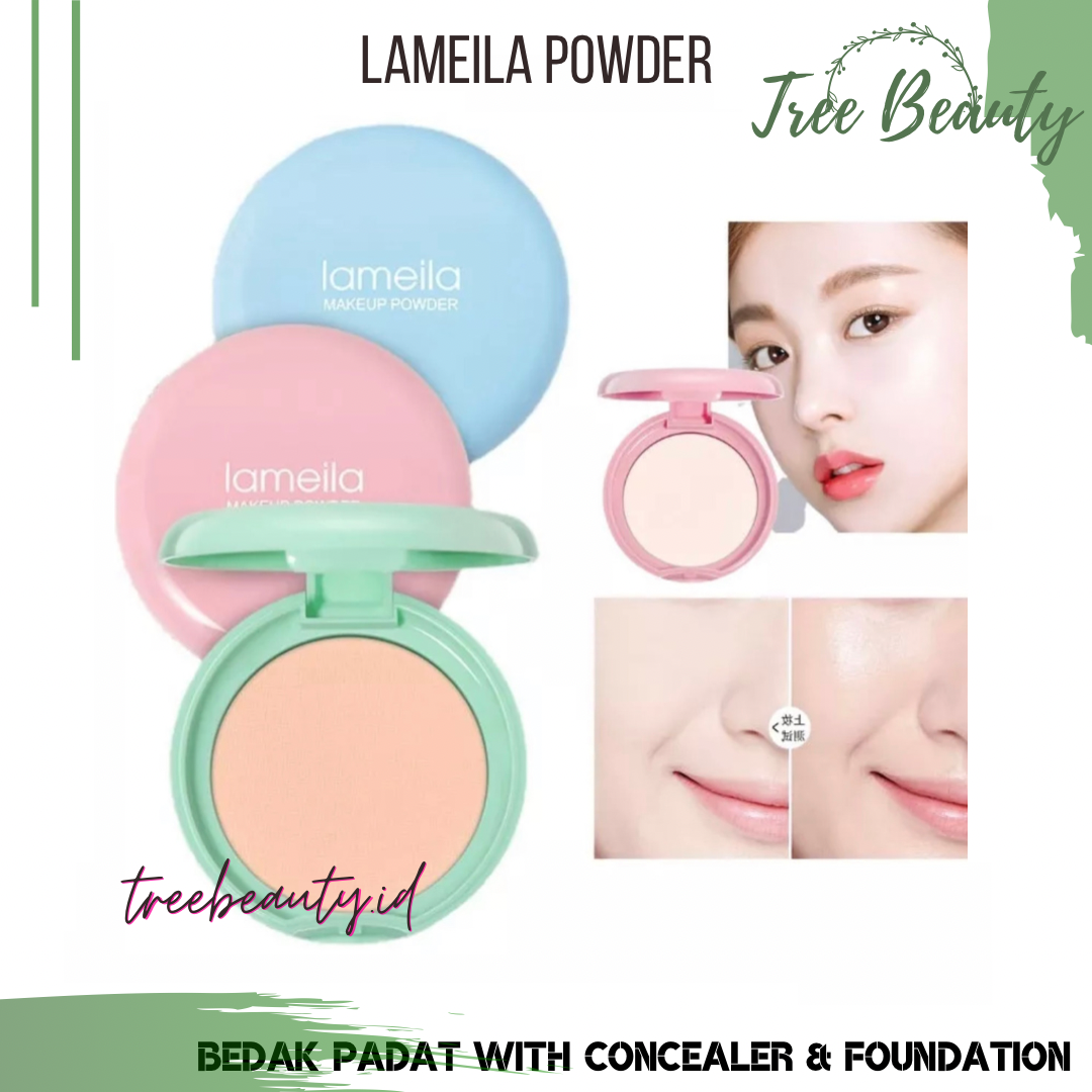 LAMEILA Makaron Powder Professional Brand Pressed Mineral Bedak LA110