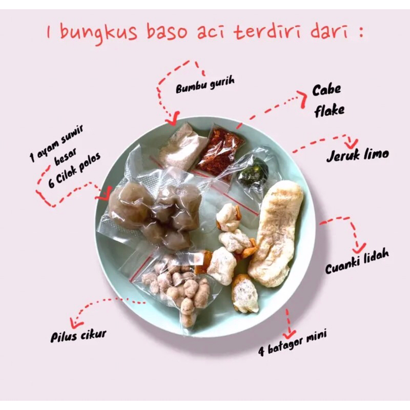 

Baso aci ayam suwir